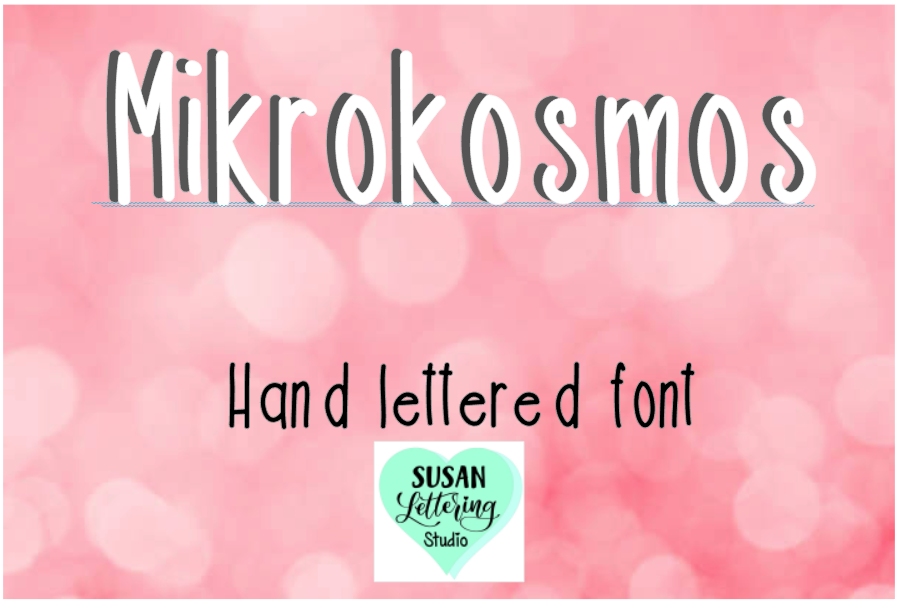 Mikrokosmos Hand lettered Serif Font, Regular and Bold, TTF example image 1