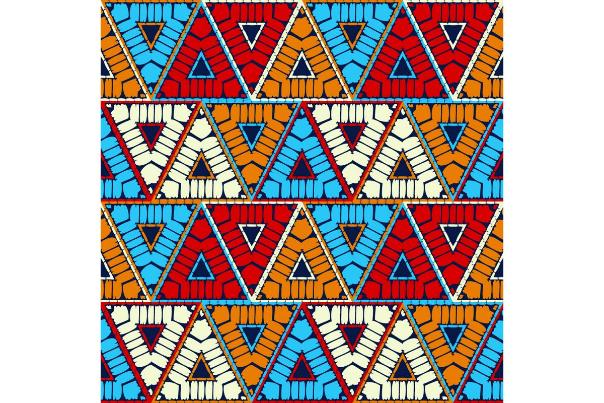 Ethnic boho ornament. Set of 10 seamless patterns. example image 1