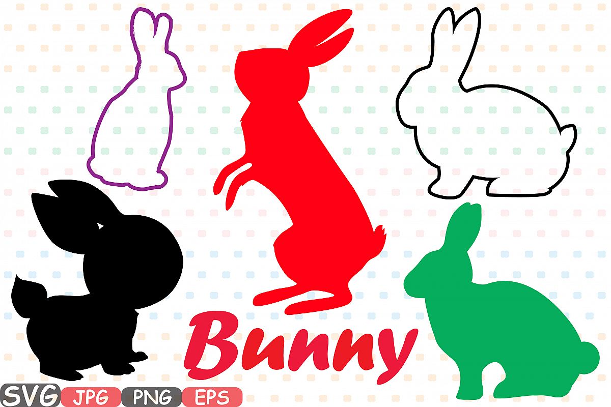 Download Easter bunny SVG shirt bunny ears outline frame 635S