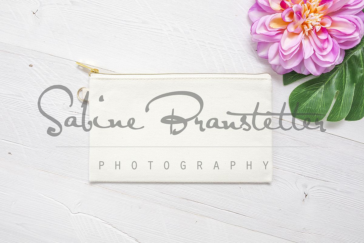 Styled Stock Photography Makeup Bag Mockup example image 1