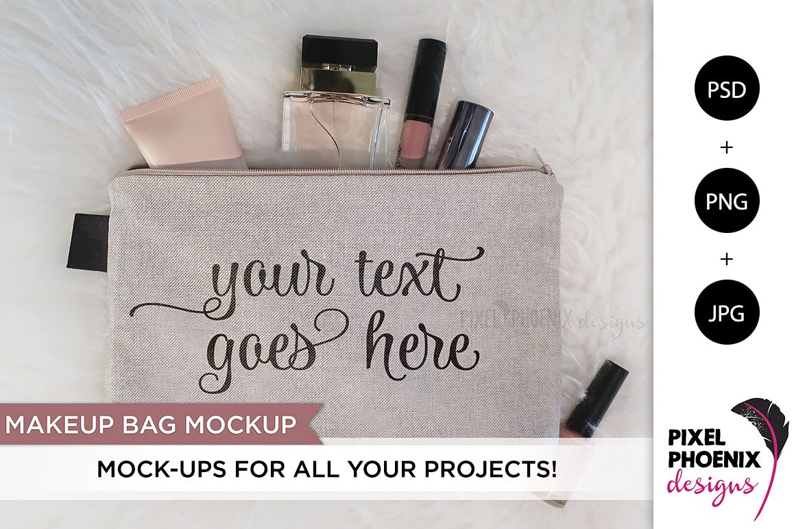 Makeup Bag Mockup