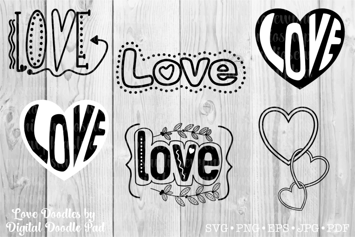 Love Doodles by Digital Doodle Pad example image 1
