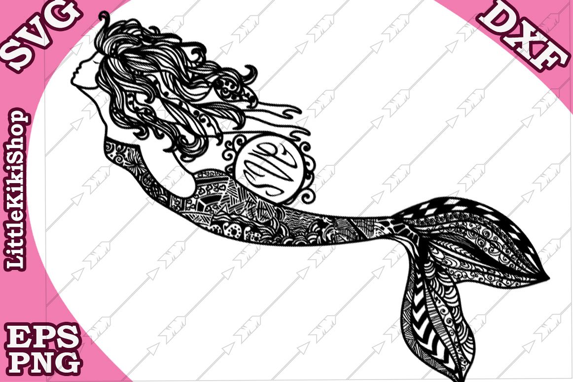 Free Free 264 Mermaid Zentangle Svg SVG PNG EPS DXF File