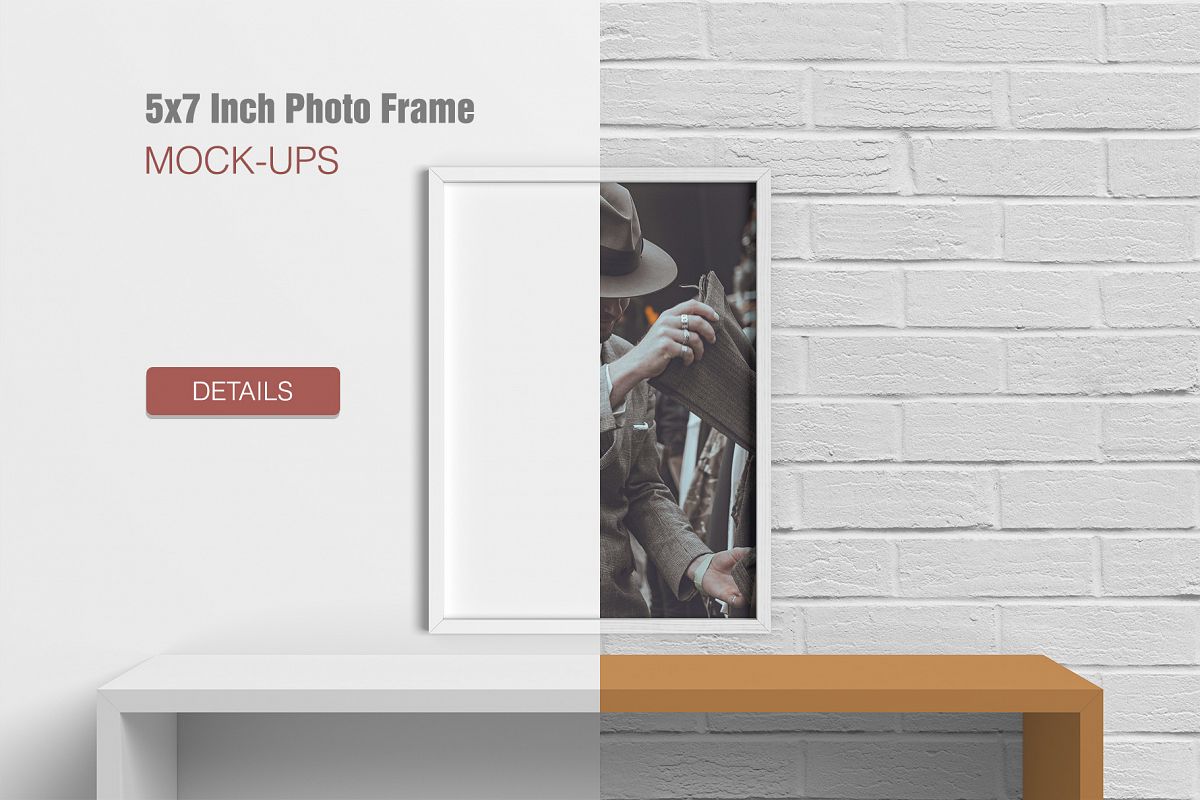 5x7 Inches Photo Frames Mockups example image 1