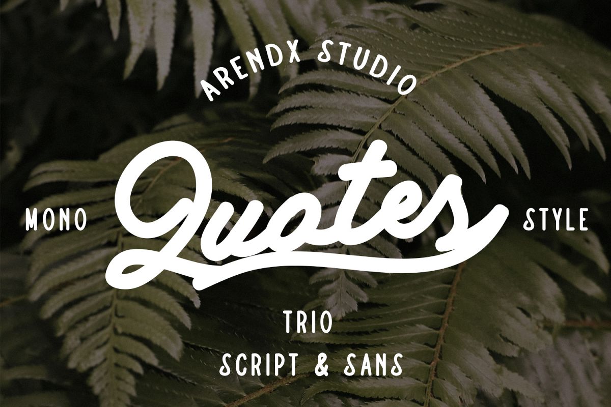 Quotes Vintage - Font Bundle example image 1