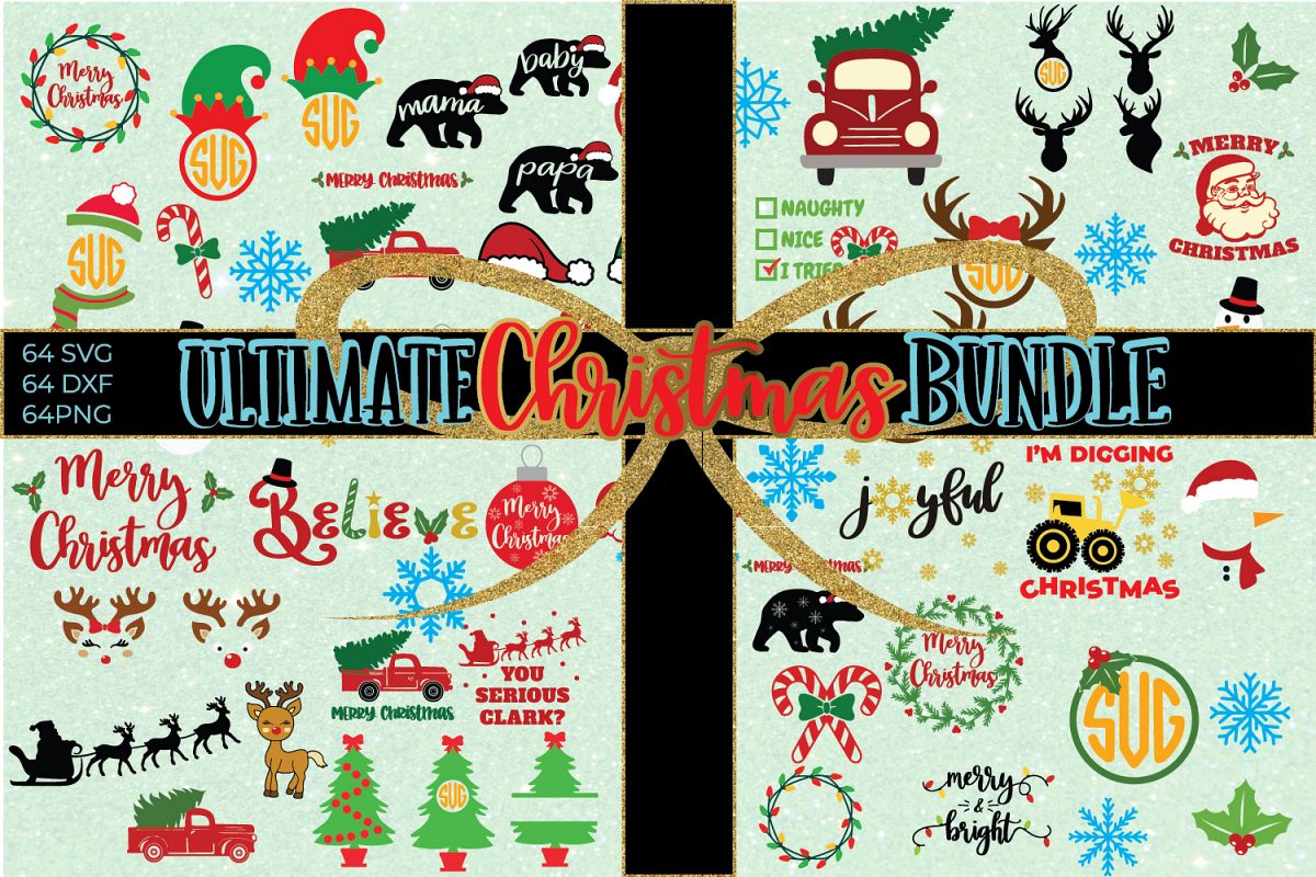 Ultimate Christmas Bundle SVG Cut File example image 1