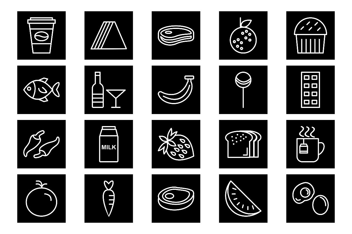Set Of Food Icons example image 1