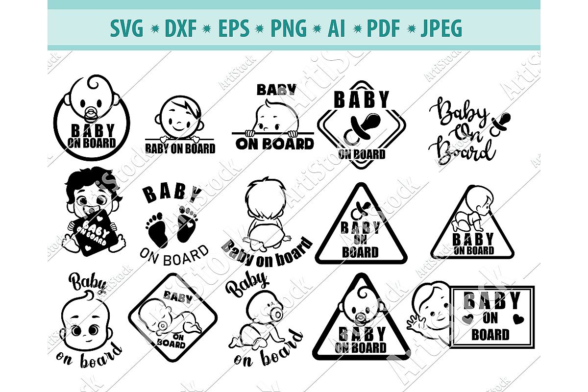 Baby On Board SVG, Pregnancy Svg, Cute Baby Png, Dxf, Eps ...