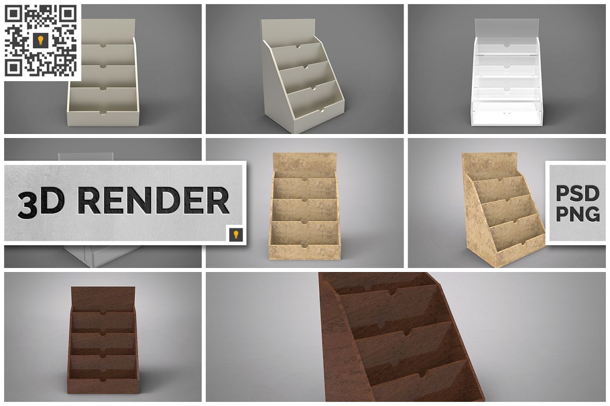 Business Card Holder 3D Render example image 1