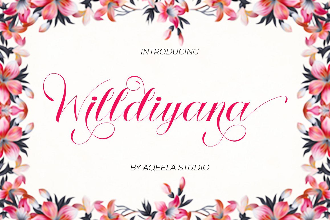 Willdiyana Script example image 1