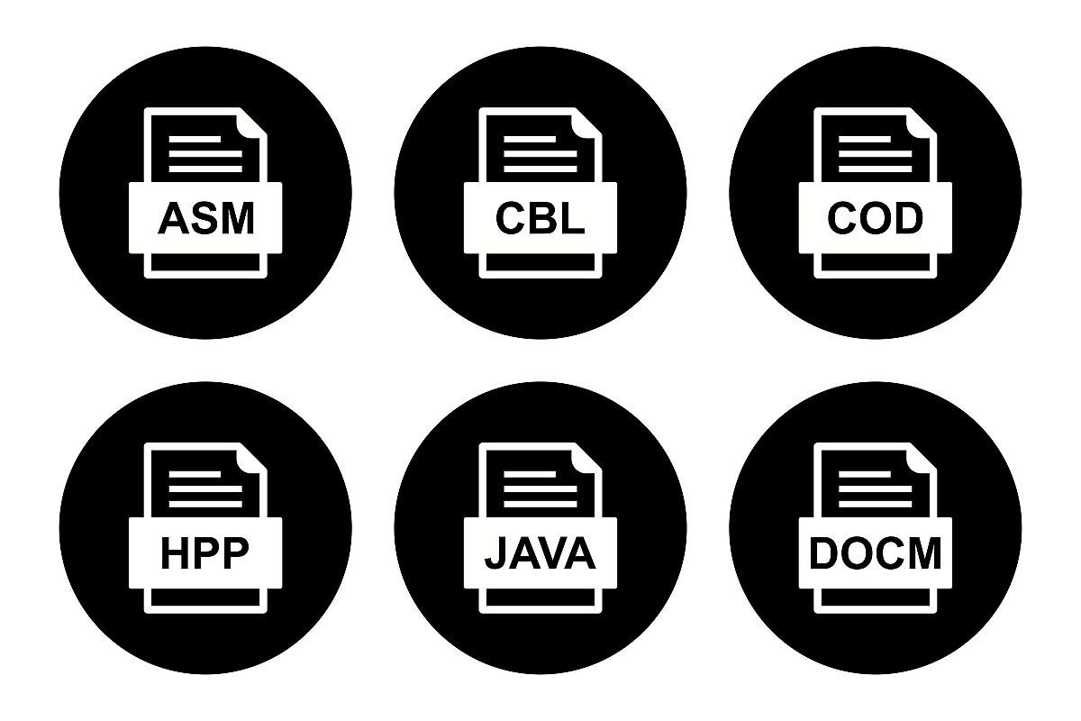 Set Of File Formats Icons example image 1