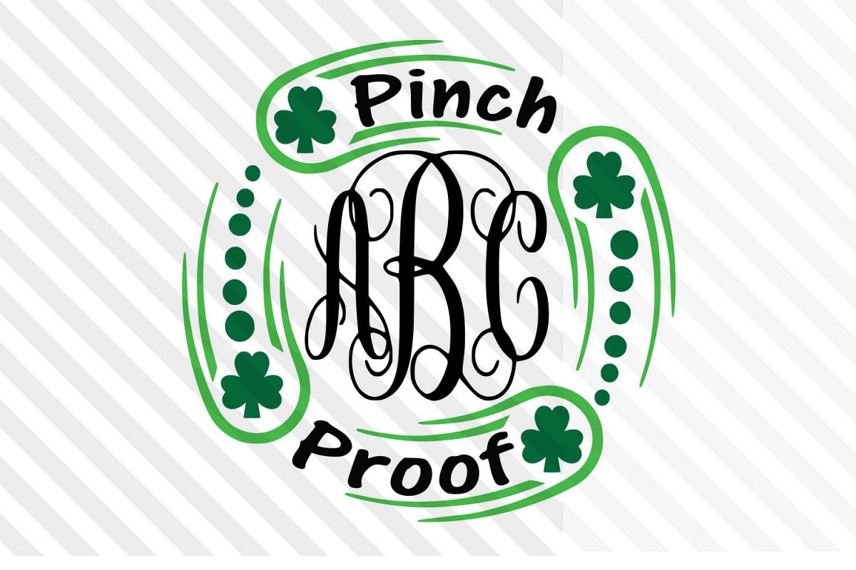 Monogram ,St.Patrick day,Lucky,SVG,clipart,Font,Irish,cricut example image 1