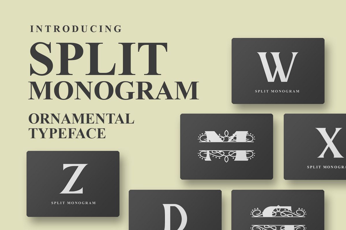 Split Monogram example image 1