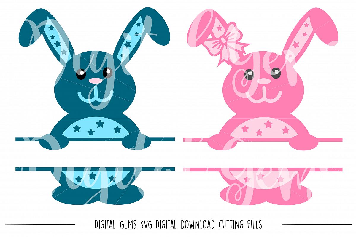 Rabbit SVG / PNG / EPS / DXF Files example image 1