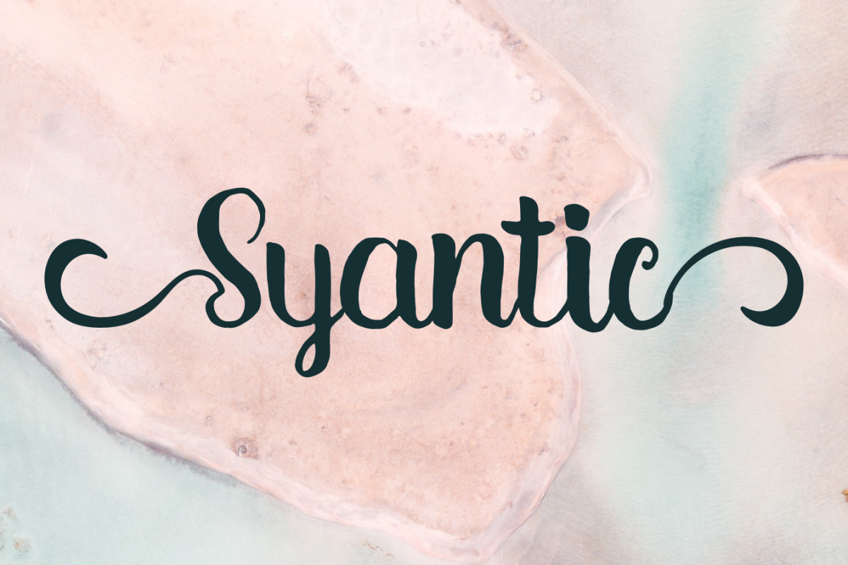 Syantic Handwritten Script example image 1