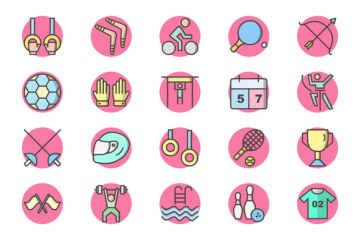 Set Of Sports And Game Icons example image 1