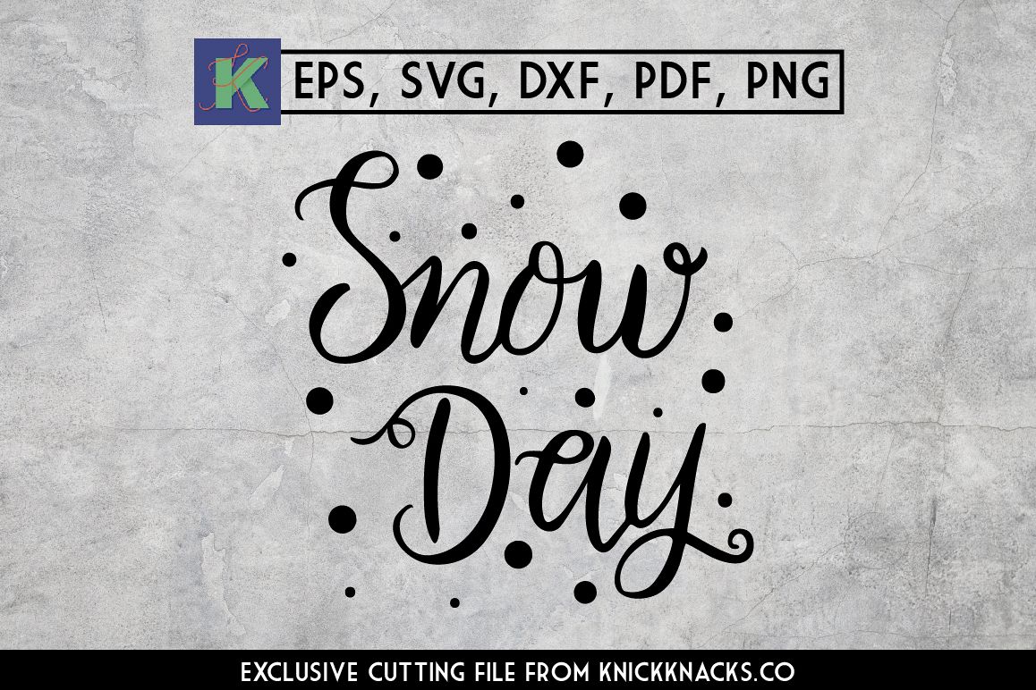 Winter Lettering: Snow Day example image 1