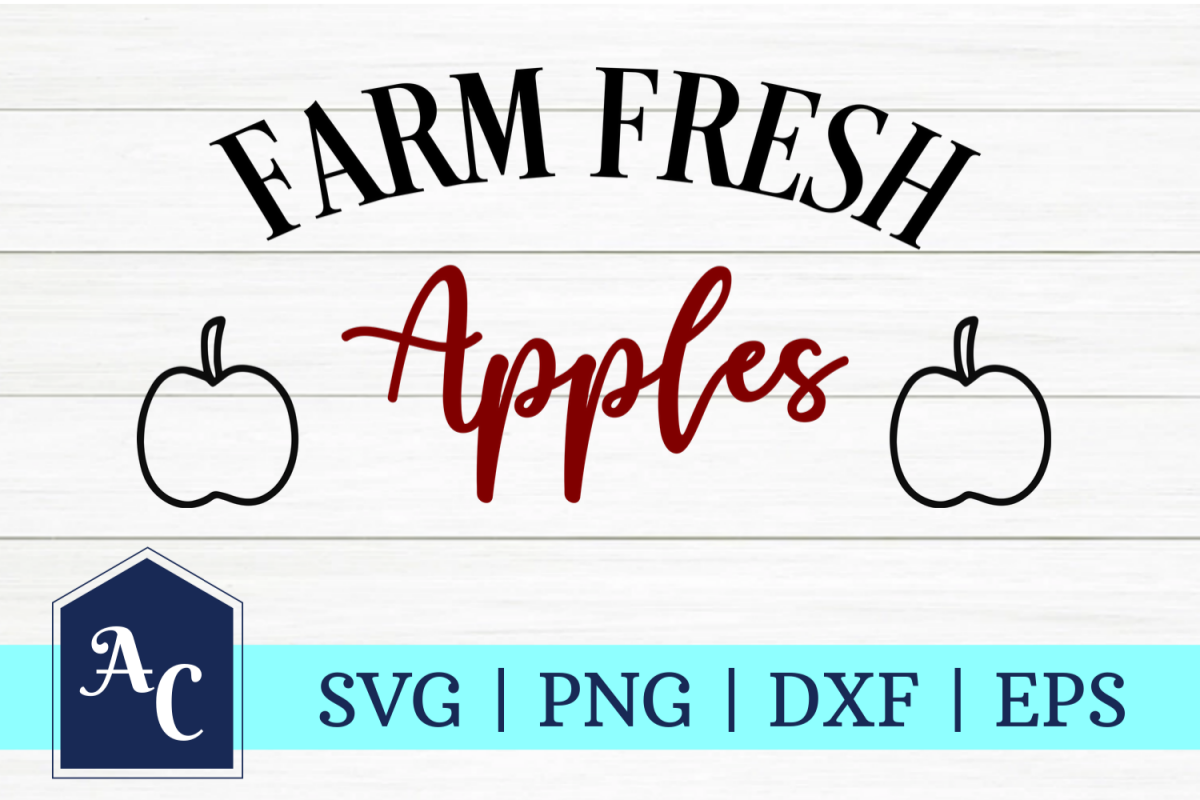 Farm Fresh Apples SVG example image 1