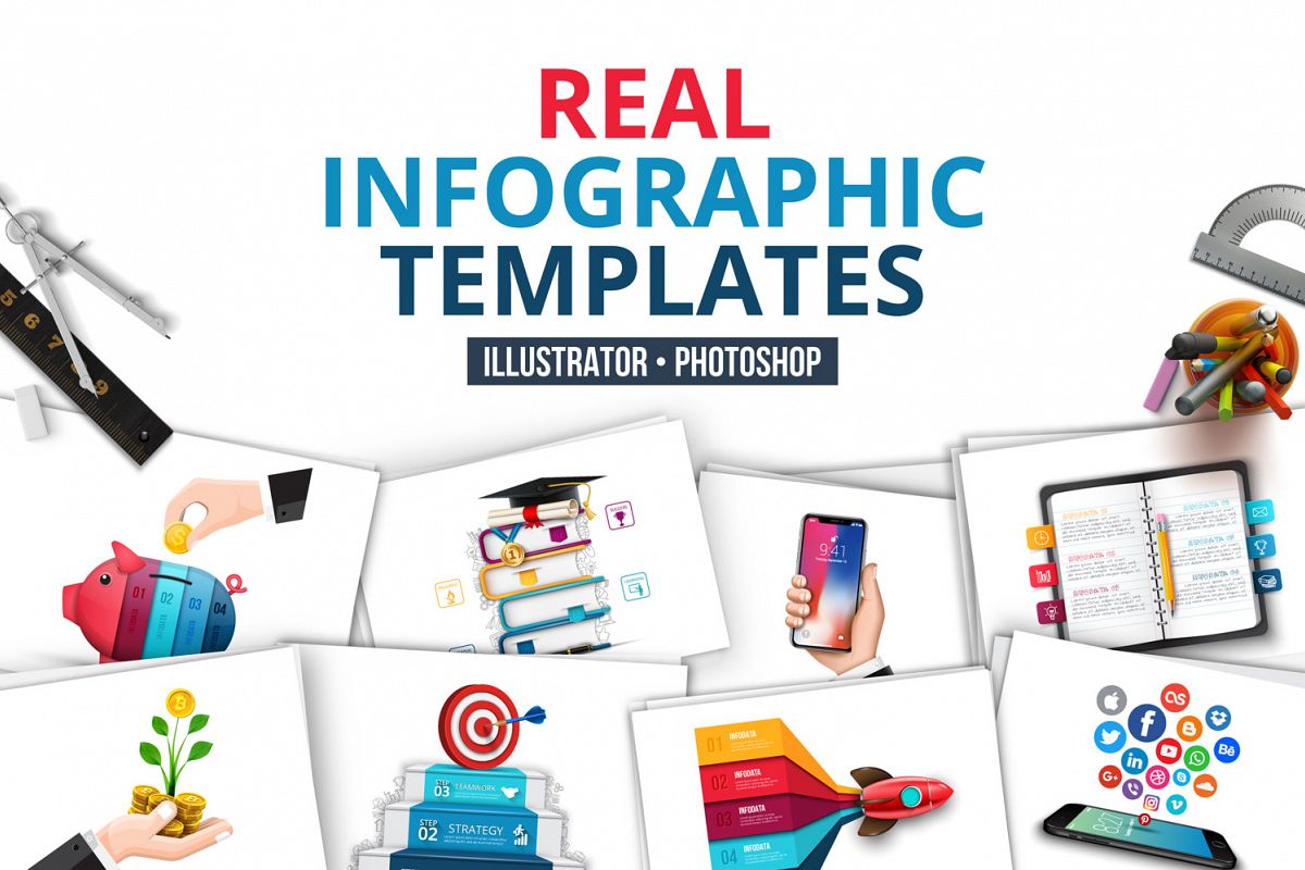 Real infographic templates example image 1