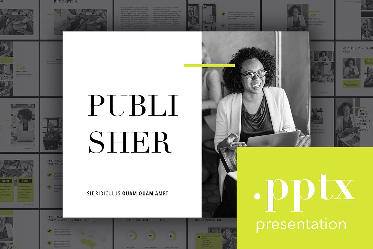 Publisher PowerPoint Template example image 1