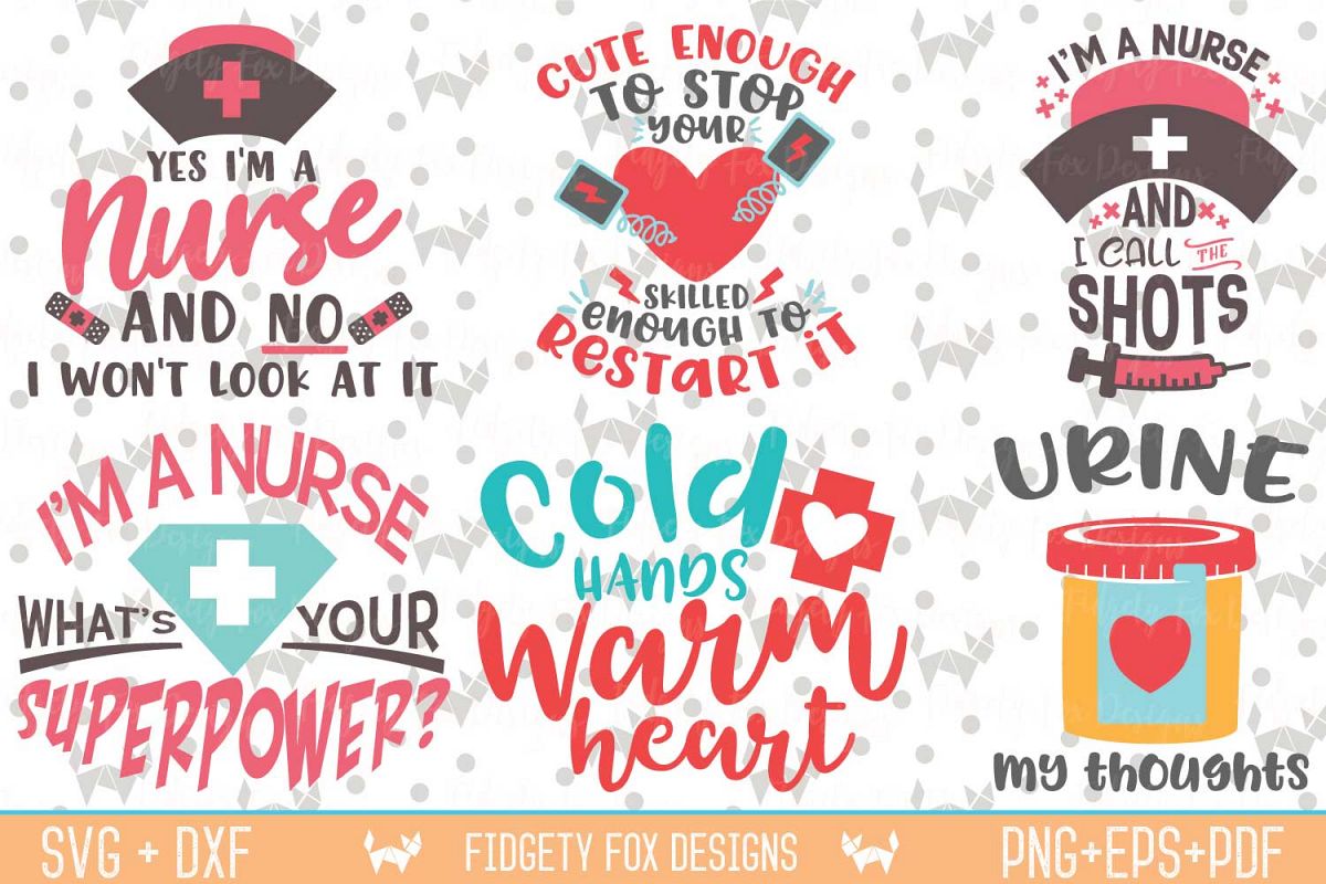 Download Nurse Svg Bundle, Nursing Bundle, Svg Dxf Eps Pdf Png ...