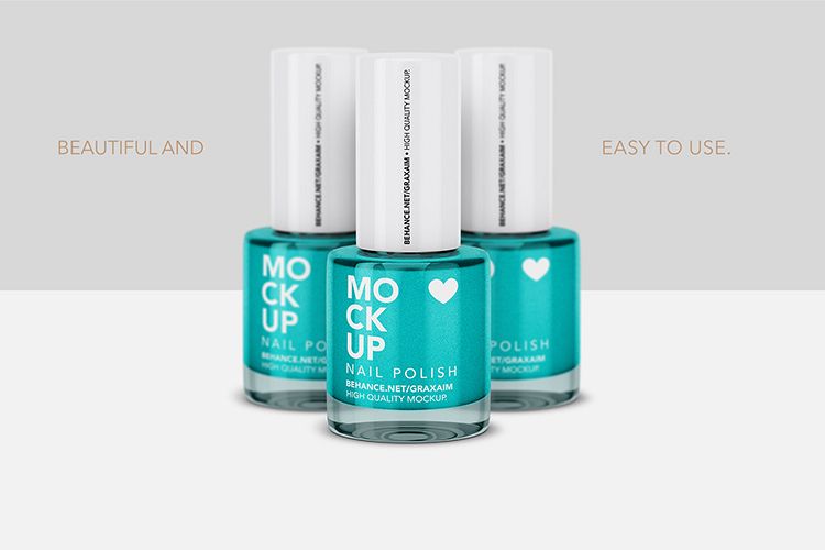 Nail Polish Mockup - Front View example image 1
