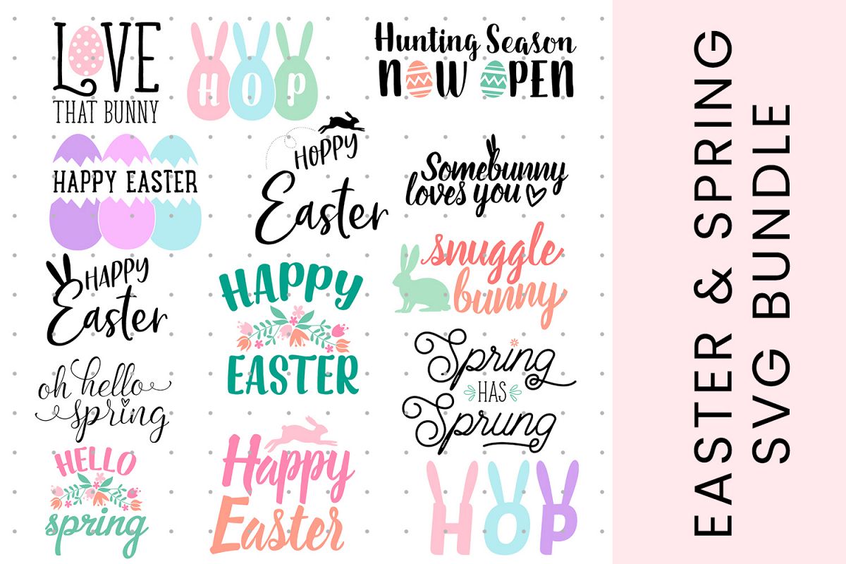 Download Easter and Spring SVG bundle