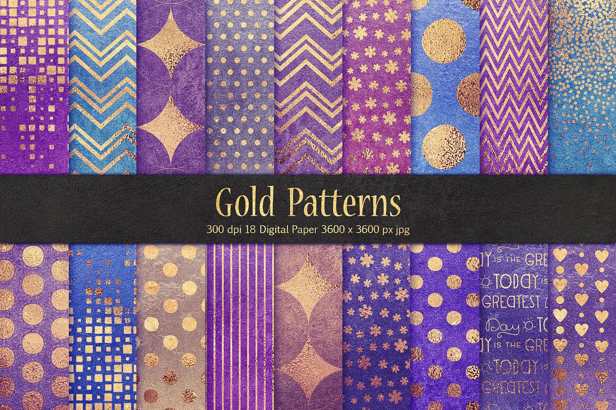 Gold Pattern & Textures example image 1