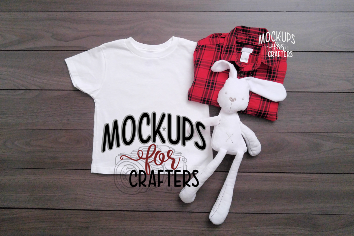 MOCK-UP Gildan White Children's Tshirt example image 1