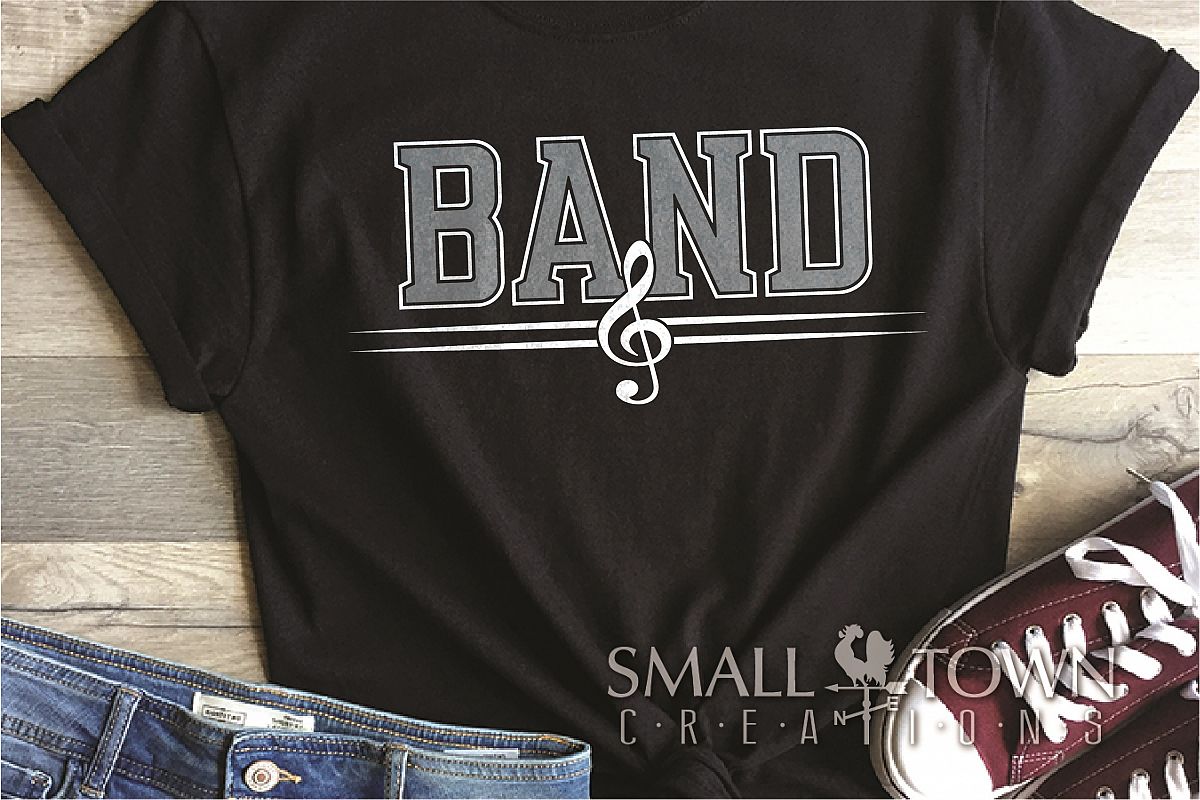 Band, Band logo, Muscial Note, PRINT, CUT & DESIGN example image 1
