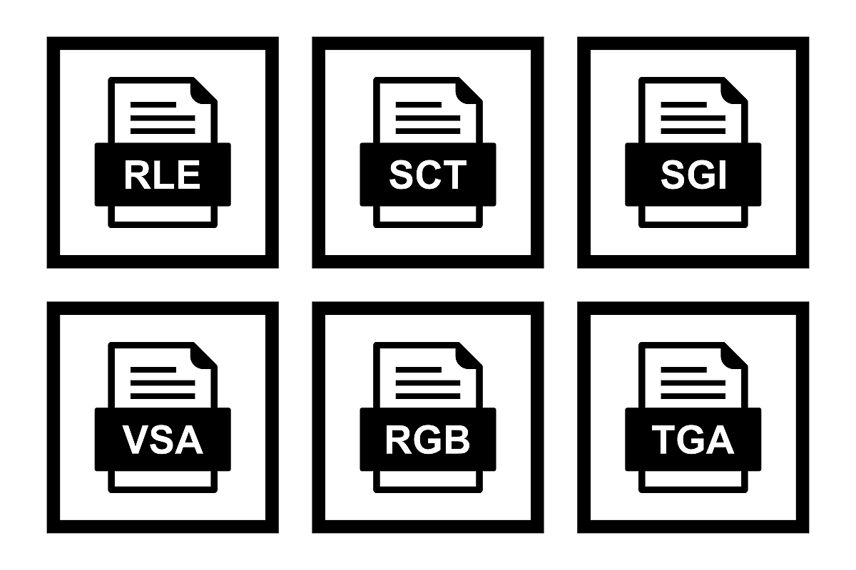 Set Of File Formats Icons example image 1