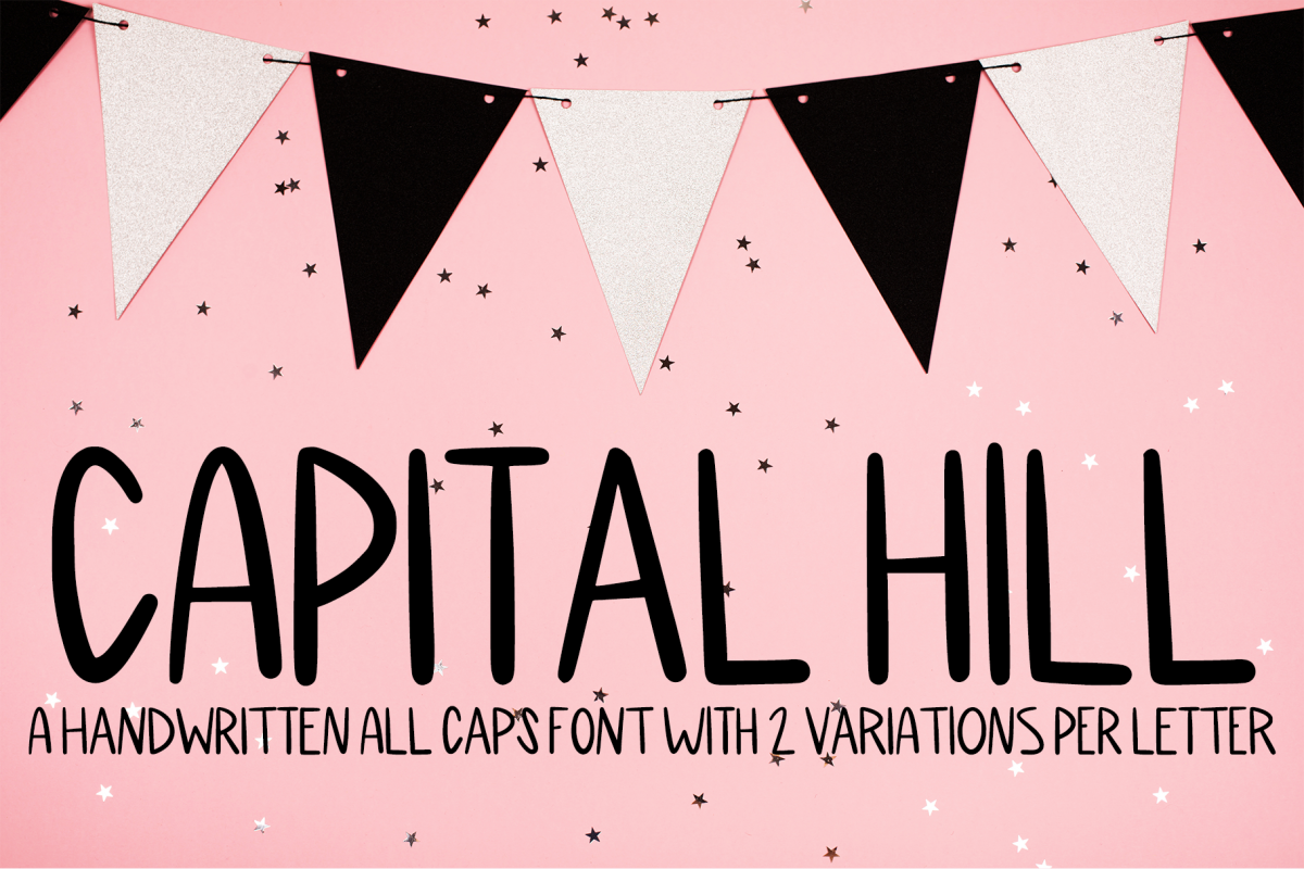Capital Hill - A Handwritten All Caps Font example image 1
