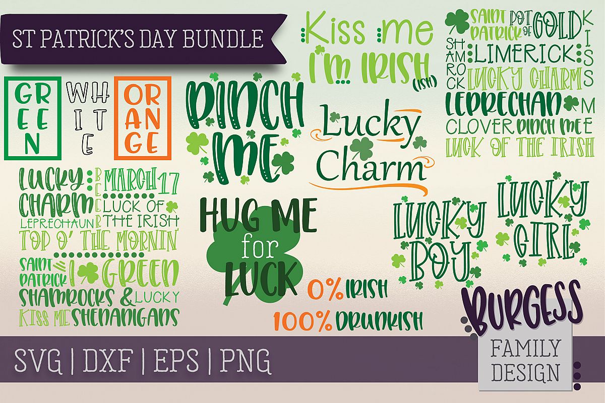 St Patrick's Day Bundle | SVG DXF EPS PNG example image 1