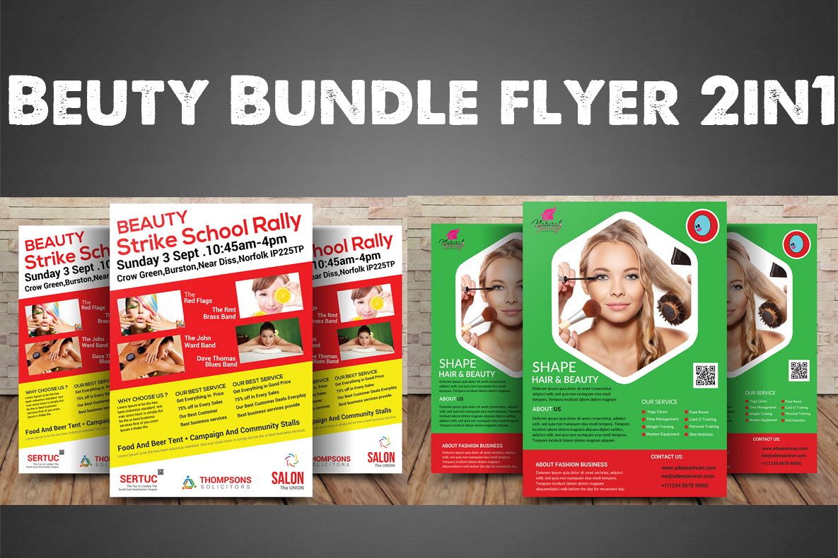 Beuty Bundle Flyer 1in2 example image 1
