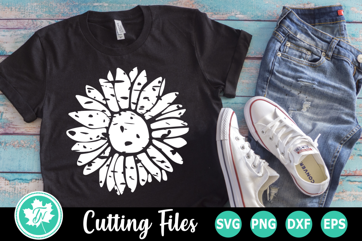 Free SVG Distressed Sunflower Svg 6713+ File for Free