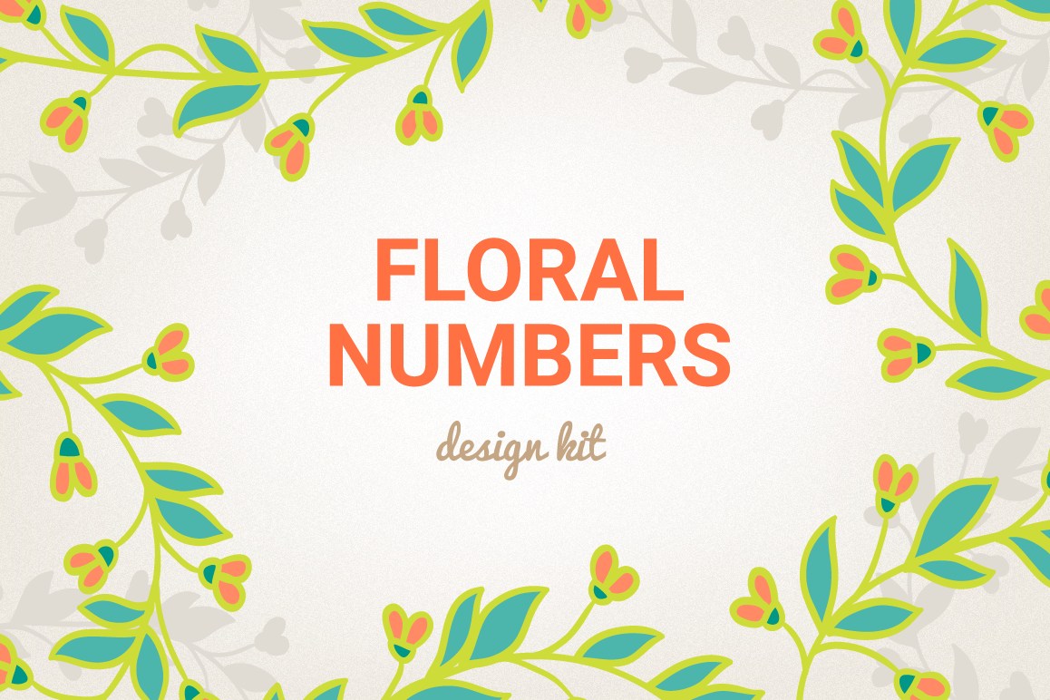 Floral Numbers example image 1