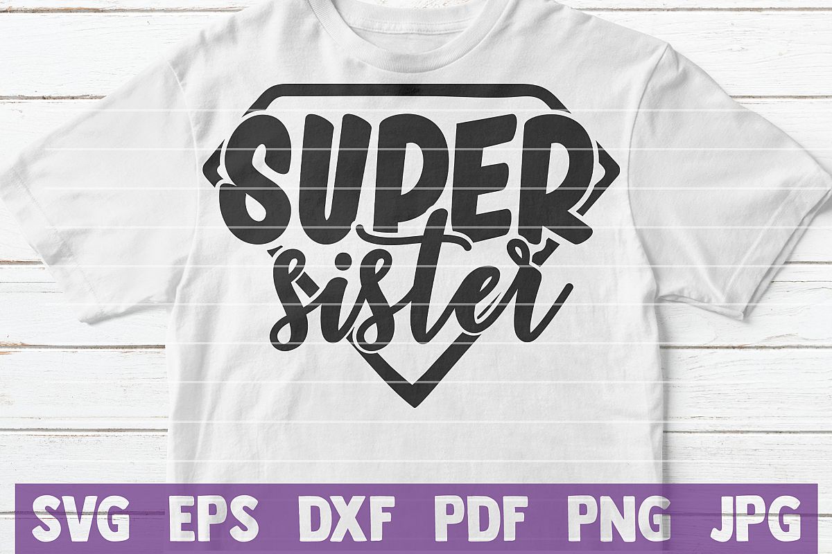 Super Sister SVG Cut file | commercial use example image 1