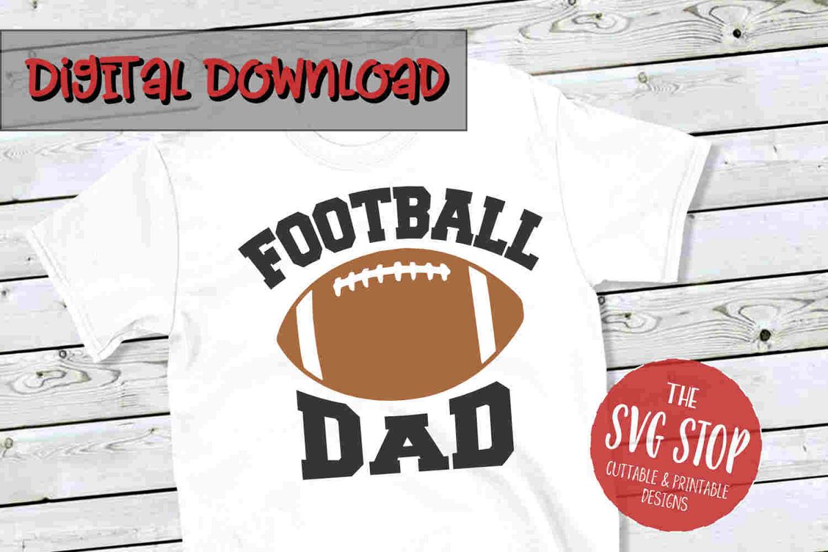Football Dad 3-SVG, PNG, DXF example image 1