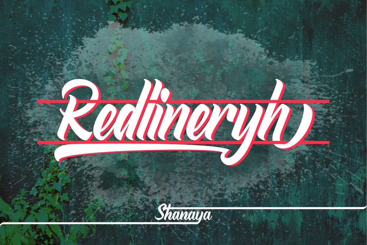 Redlineryh Typeface I EXTENDED LICENSE example image 1