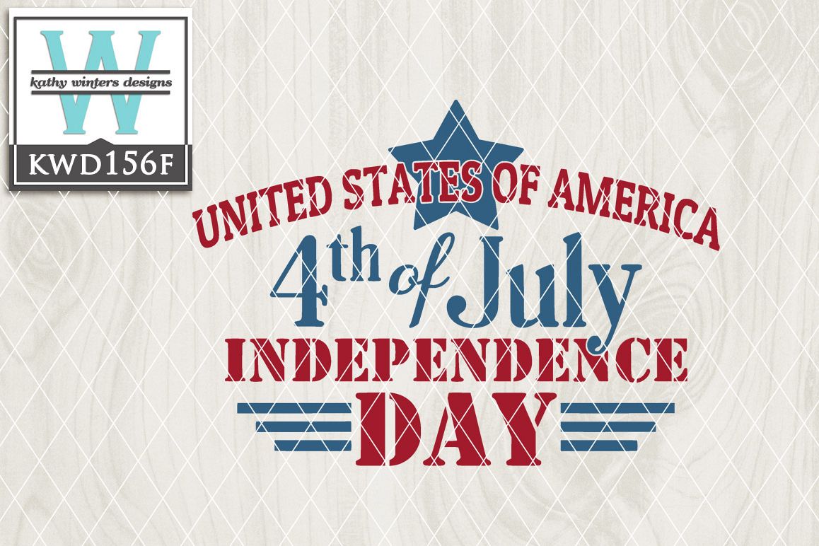 Patriotic Cutting File KWD156F example image 1