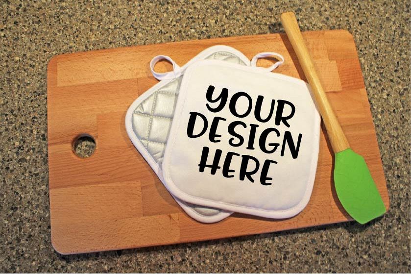 Pot Holder Mock Up Mockup example image 1