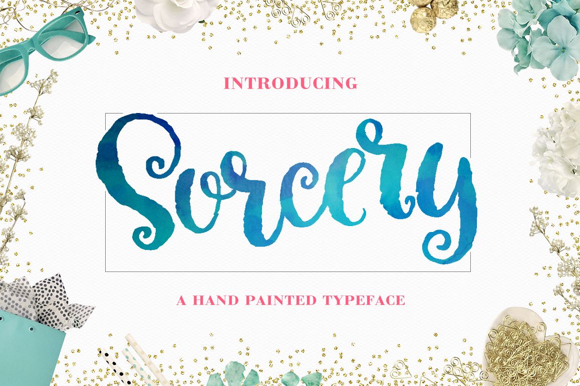 Sorcery Typeface - Brush Script example image 1