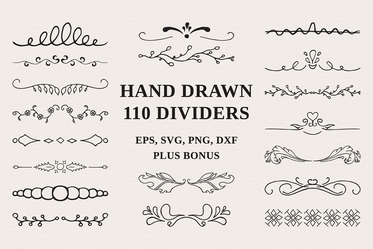 110 Hand drawn Dividers example image 1