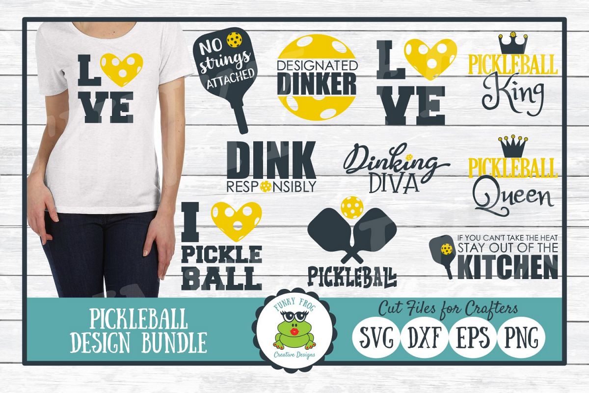 Download Pickleball SVG Design Bundle, Cut Files for Crafters ...