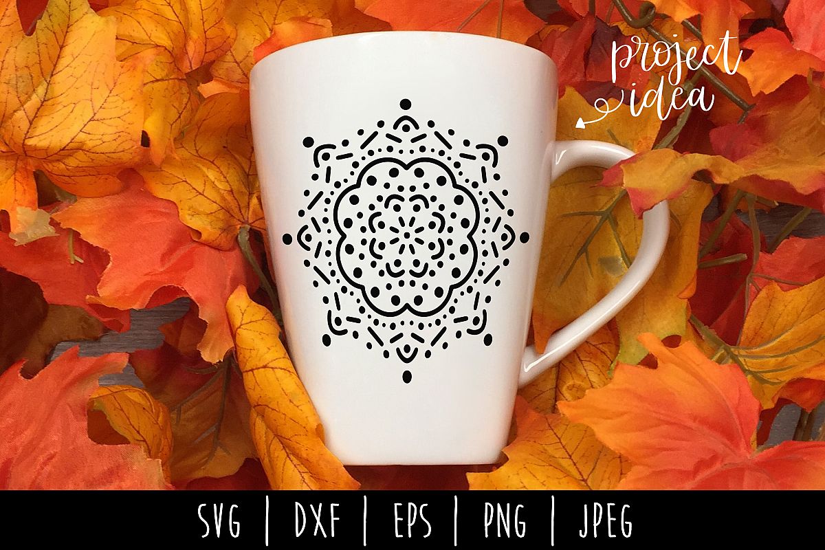 Dot Mandala SVG, DXF, EPS, PNG, JPEG example image 1
