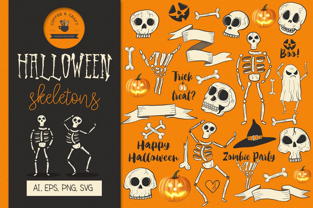 Halloween Skeletons example image 1