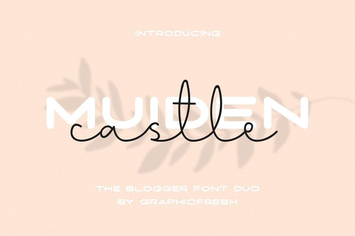 Muiden Castle - The Blogger Font Duo example image 1