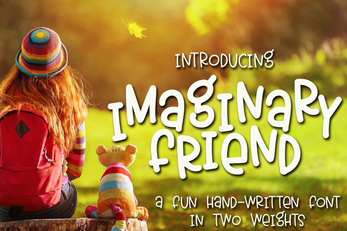 Imaginary Friend - A Fun Hand-Written Font in Two Weights example image 1