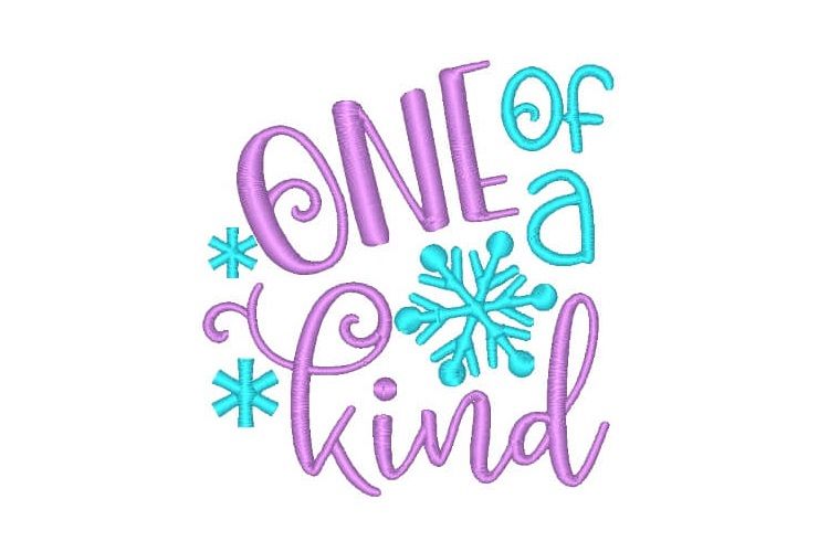 One of a Kind Embroidery Design Saying Children Quotes example image 1