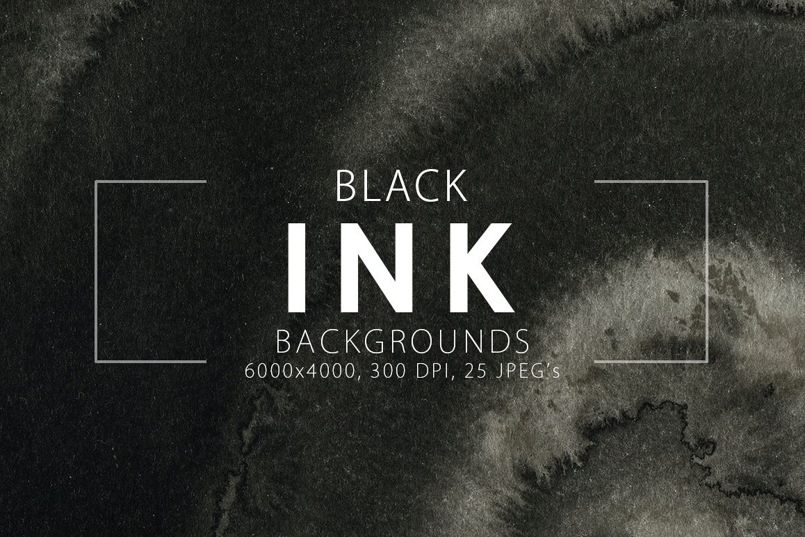 Black Ink Backgrounds Vol.1 example image 1